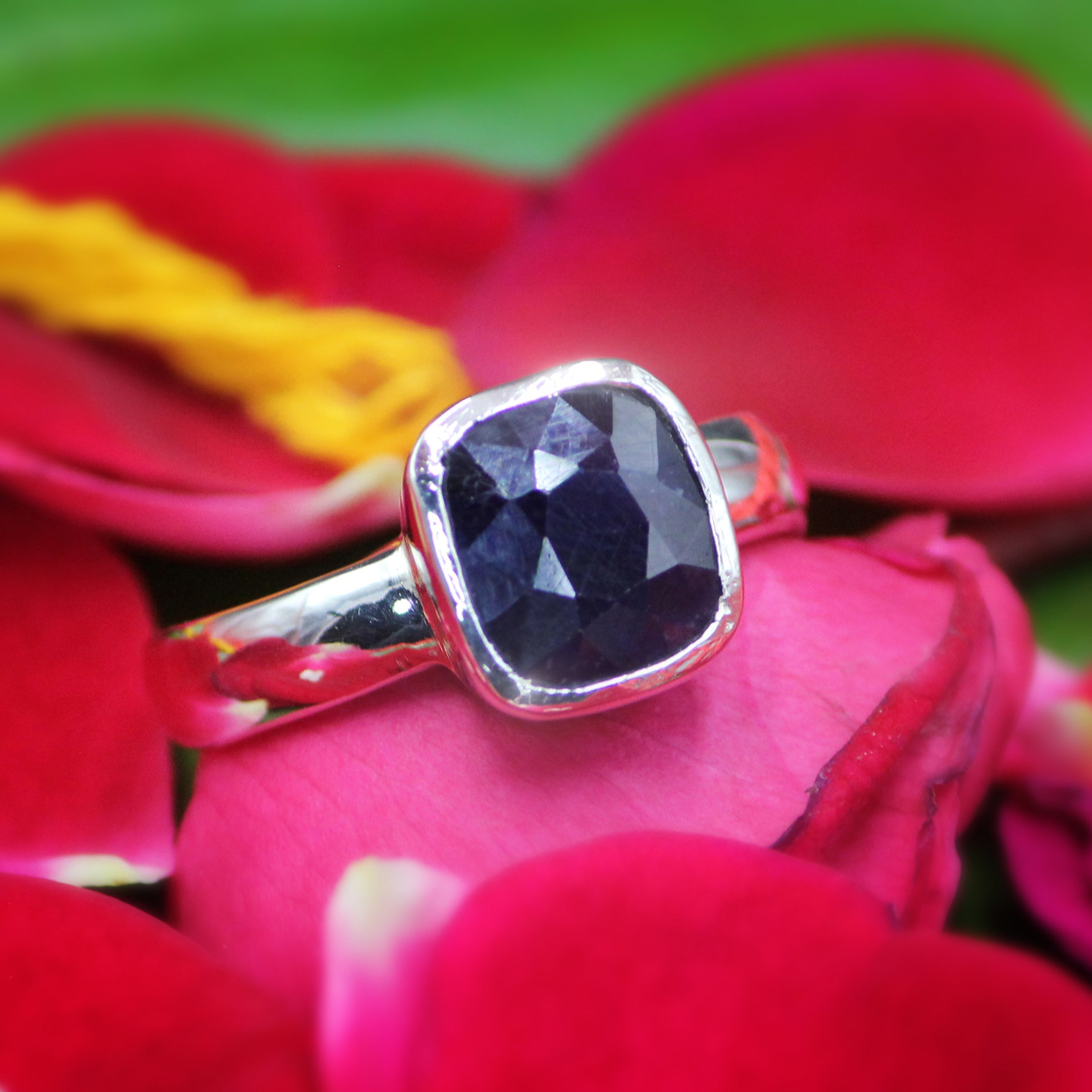 Natural Ceylon Sapphire Stone Ring Original Ceylon Blue Sapphire Ring For  Mens | eBay